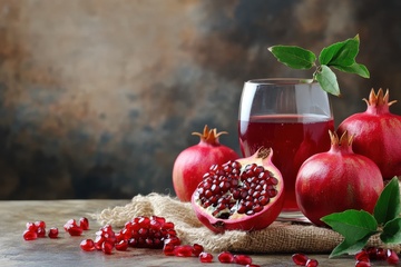 鲜榨石榴汁饮品