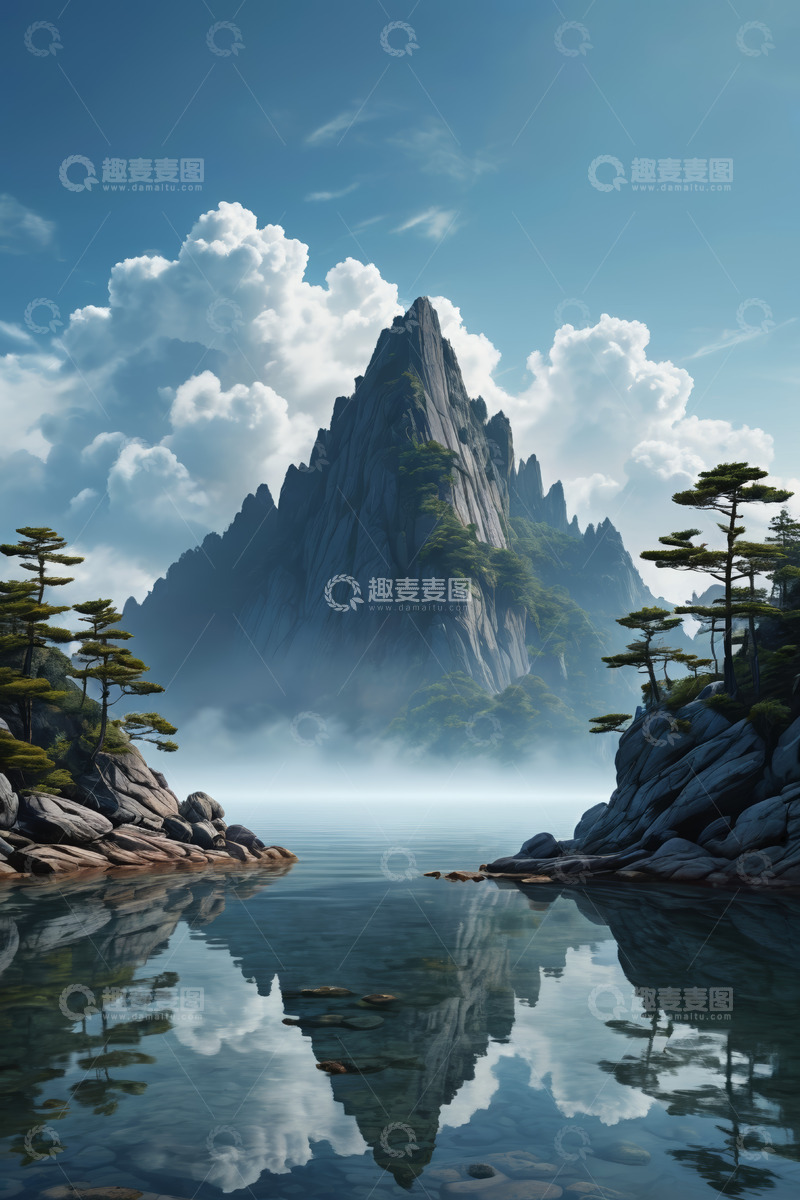 高清大图下载【趣麦麦图】山水云雾自然风光景象