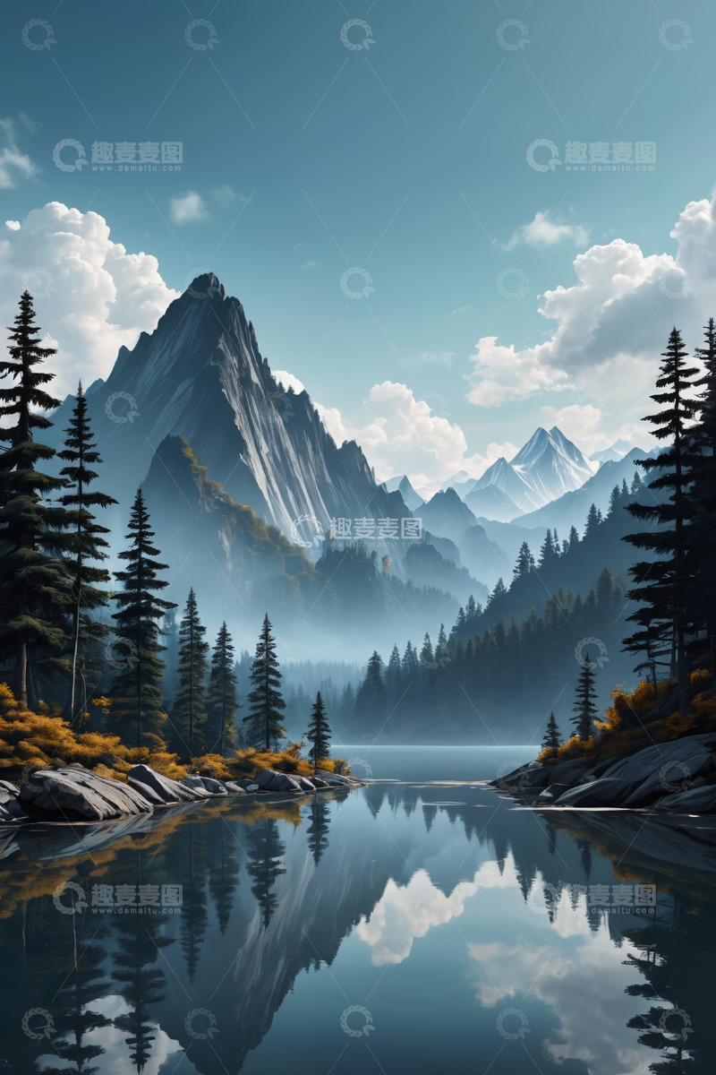 高清大图下载【趣麦麦图】山水森林自然风光