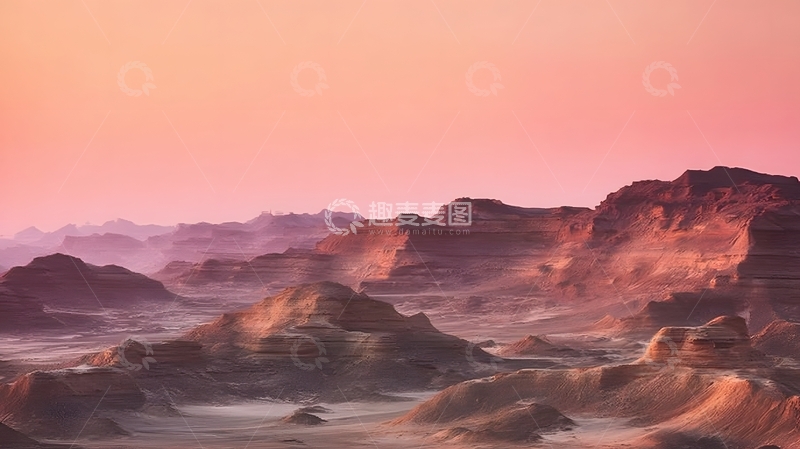 高清大图下载【趣麦麦图】沙漠黄昏风光摄影图片