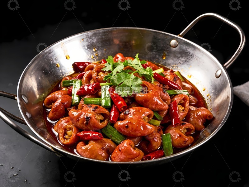 高清大图下载【趣麦麦图】干锅肥肠美食