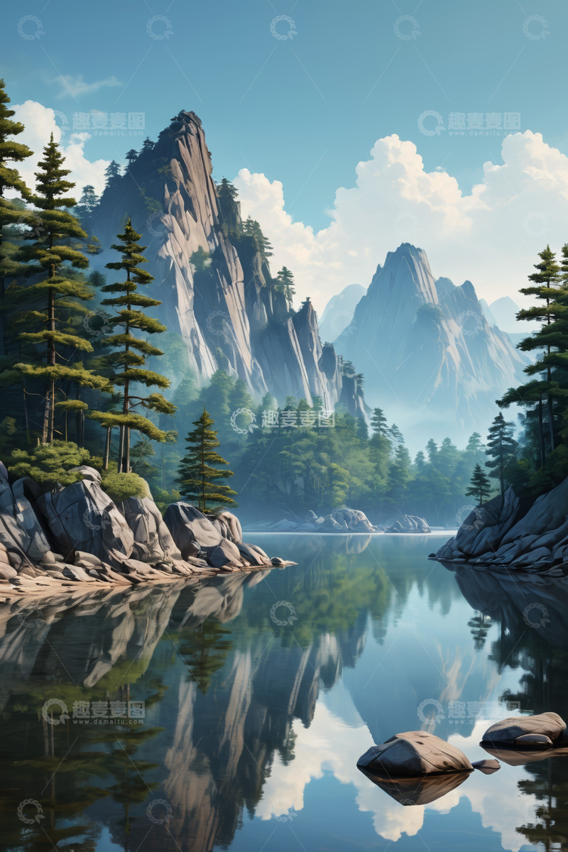 高清大图下载【趣麦麦图】山水森林自然风光