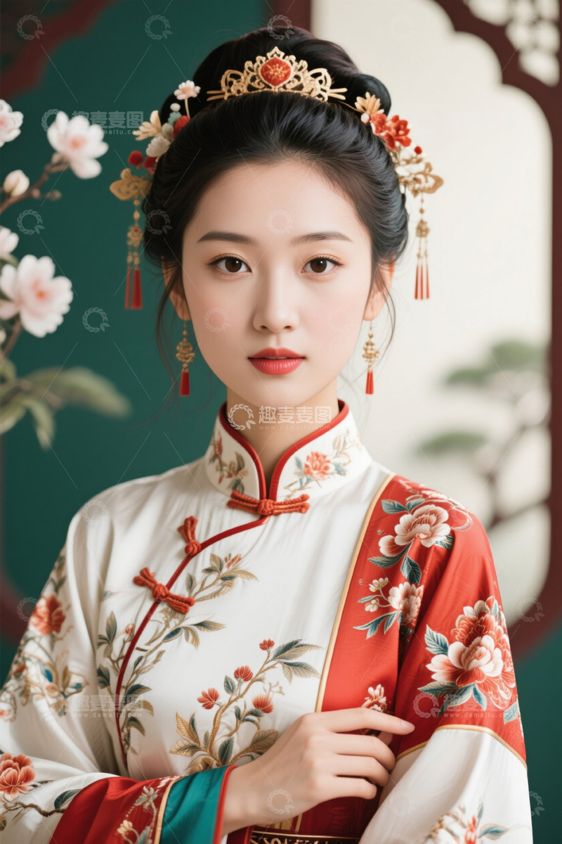 高清大图下载【趣麦麦图】身着古装的古典美女