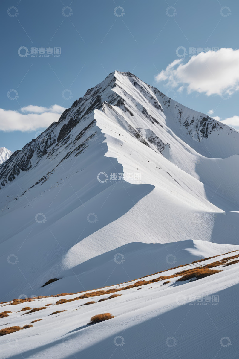 高清大图下载【趣麦麦图】雪山自然风光全景