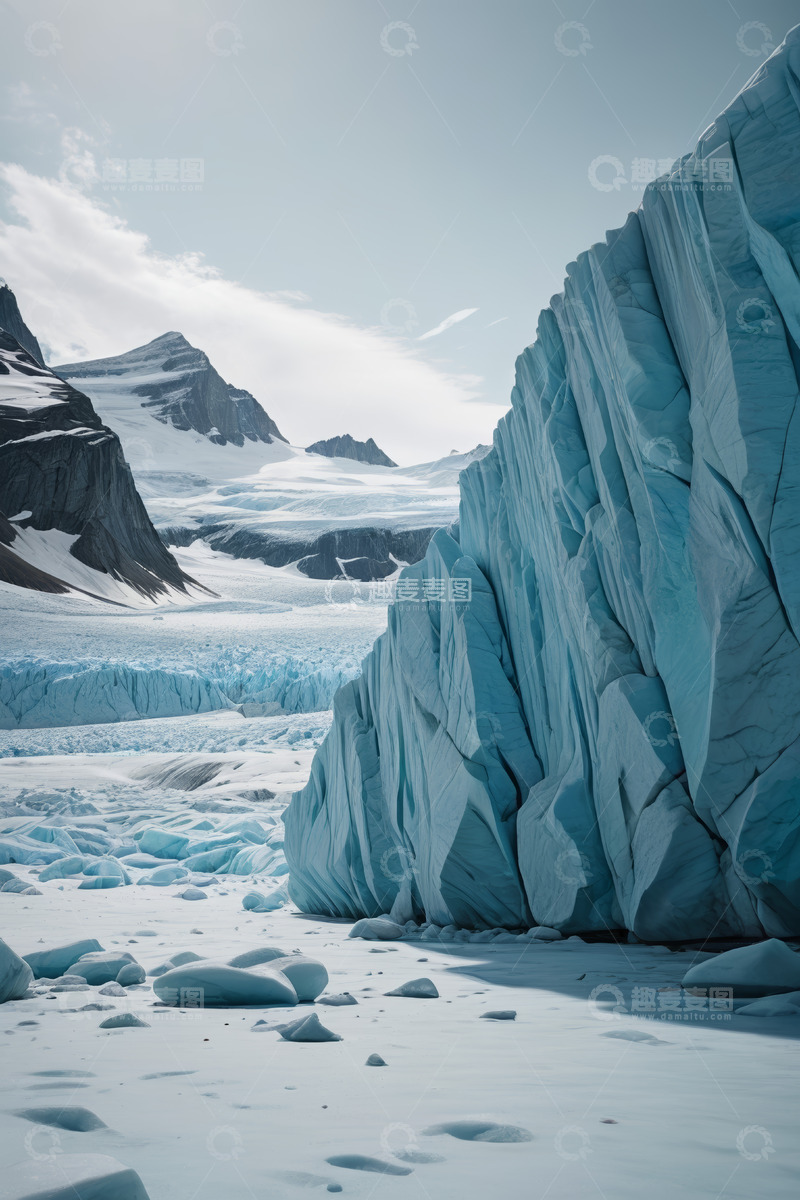 高清大图下载【趣麦麦图】冰川雪景自然景观