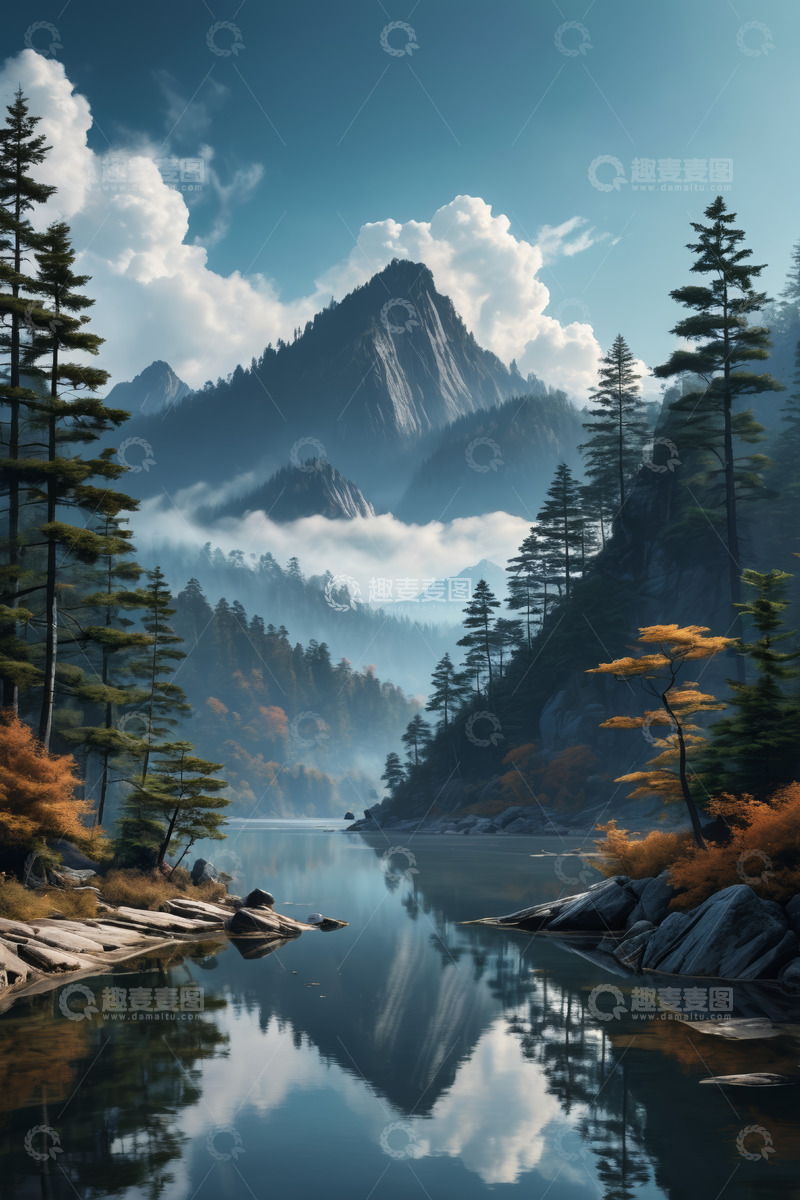 高清大图下载【趣麦麦图】山水森林自然风景