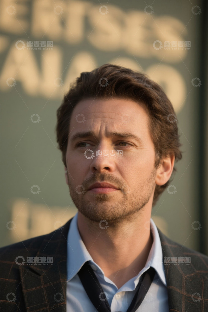 高清大图下载【趣麦麦图】西装男士近景肖像