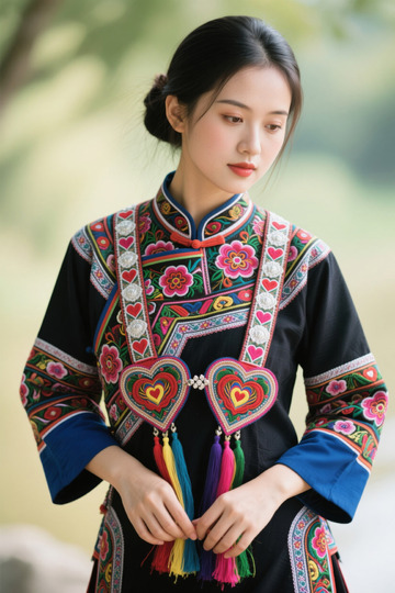 身着民族服饰的女子
