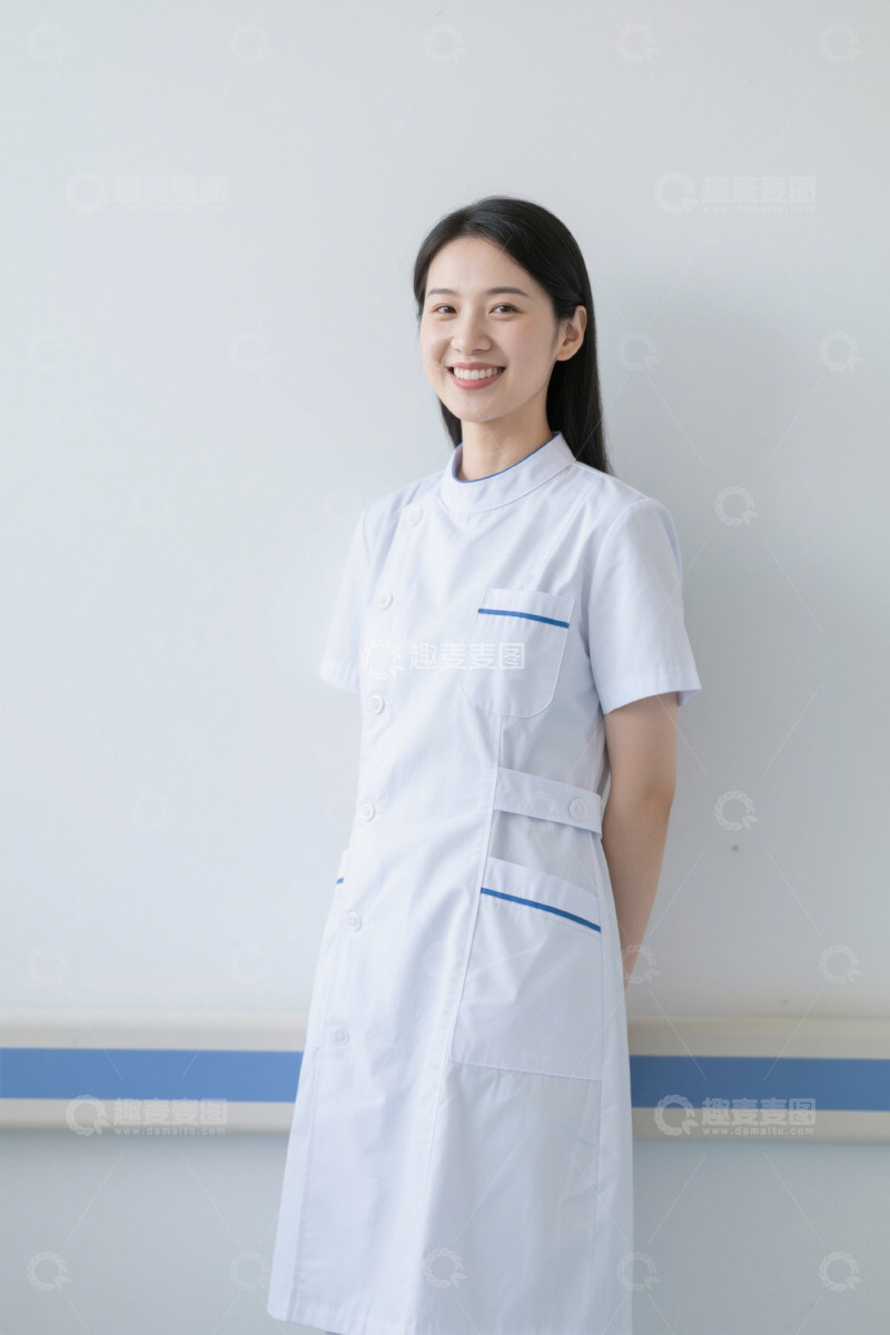 高清大图下载【趣麦麦图】白衣女孩微笑写真室内照