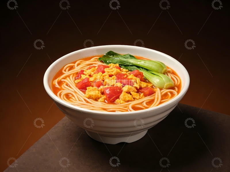 高清大图下载【趣麦麦图】西红柿鸡蛋面