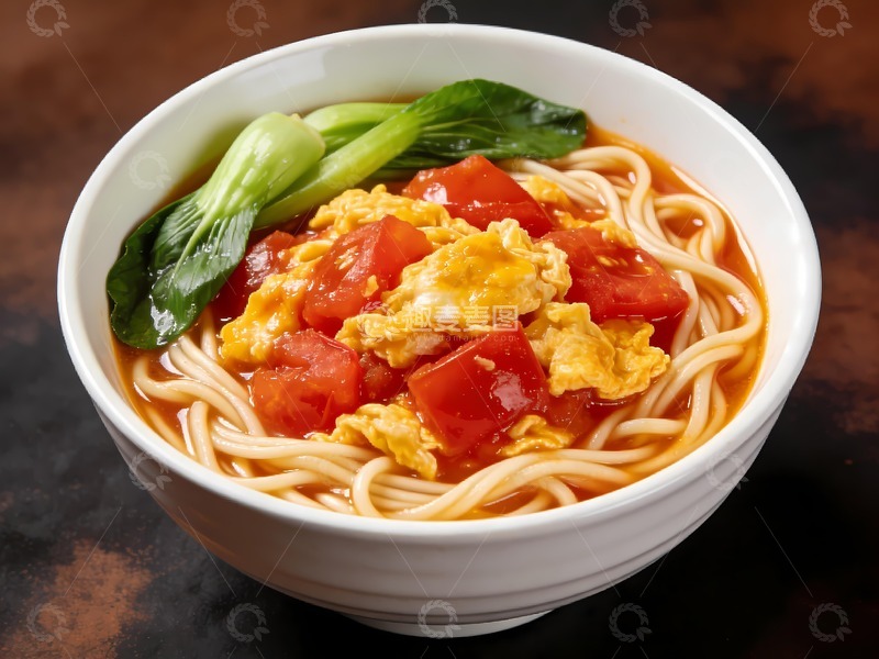 高清大图下载【趣麦麦图】一碗西红柿鸡蛋面