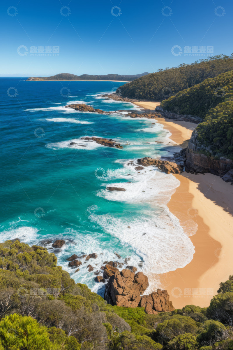 高清大图下载【趣麦麦图】澳大利亚海岸沙滩与海洋风光
