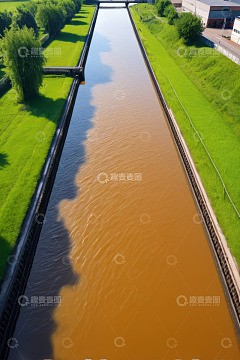 空中俯瞰河流与两岸风光