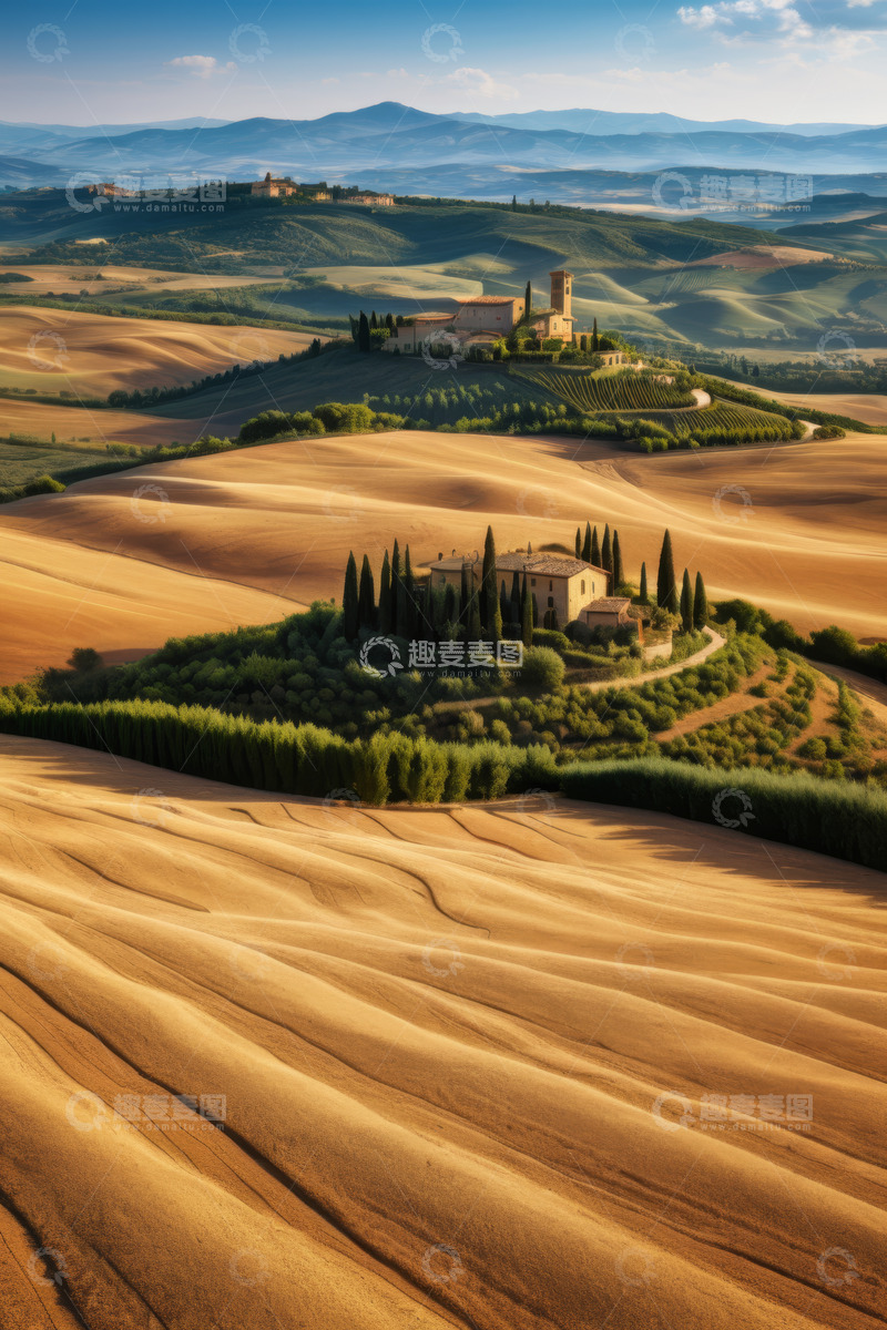高清大图下载【趣麦麦图】意大利托斯卡纳田园风光