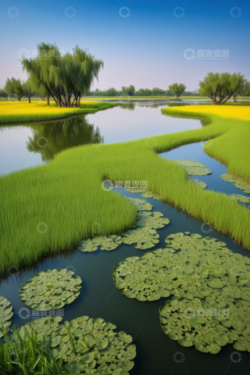 高清大图下载【趣麦麦图】田园水乡自然风光景观