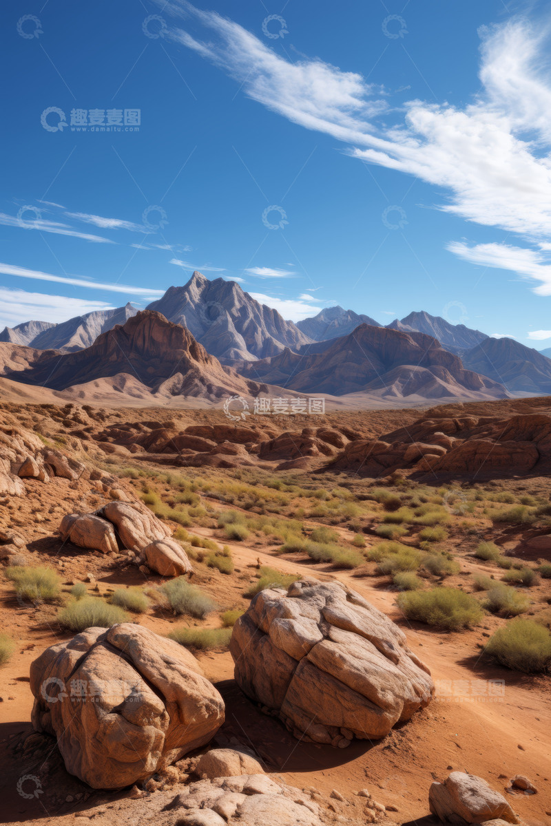 高清大图下载【趣麦麦图】沙漠岩石自然风光