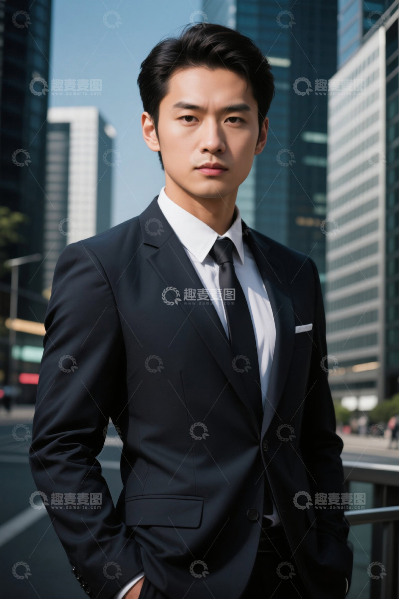 高清大图下载【趣麦麦图】都市精英商务男士西装写真