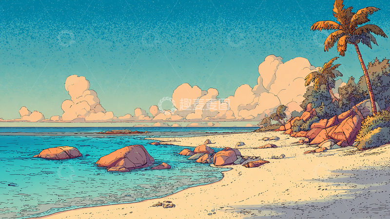 高清大图下载【趣麦麦图】热带海岸风光