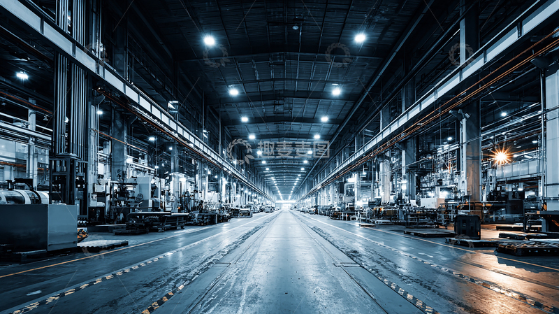 高清大图下载【趣麦麦图】现代工业厂房全景