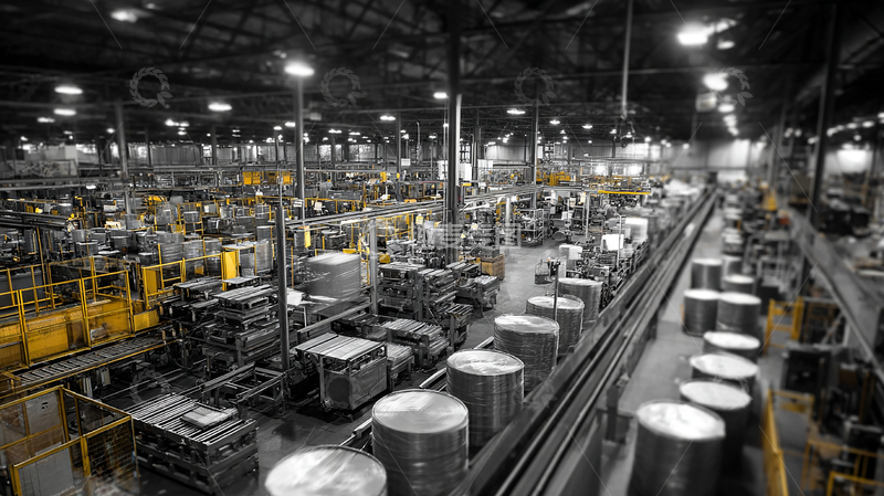 高清大图下载【趣麦麦图】工厂车间繁忙景象