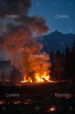 山林火灾场景