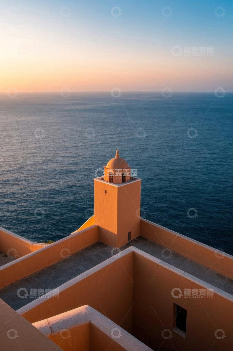 高清大图下载【趣麦麦图】海边建筑与海洋景观