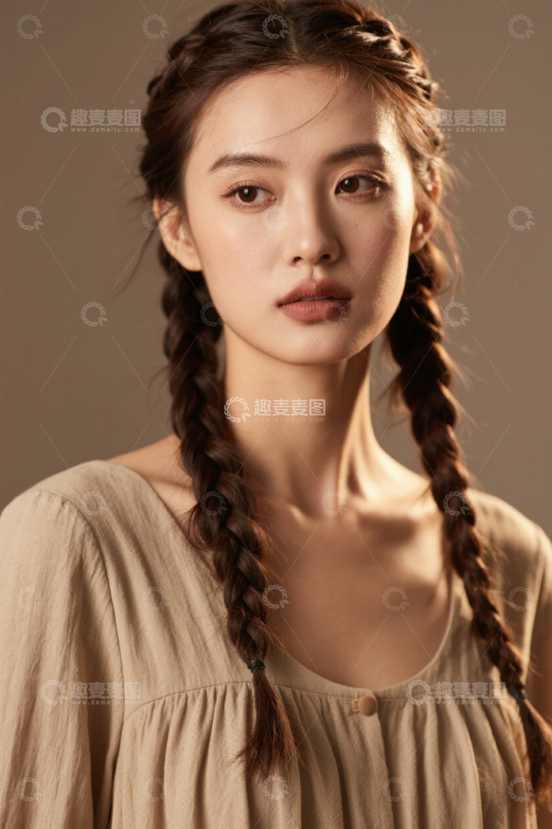 高清大图下载【趣麦麦图】温柔女子淡雅写真