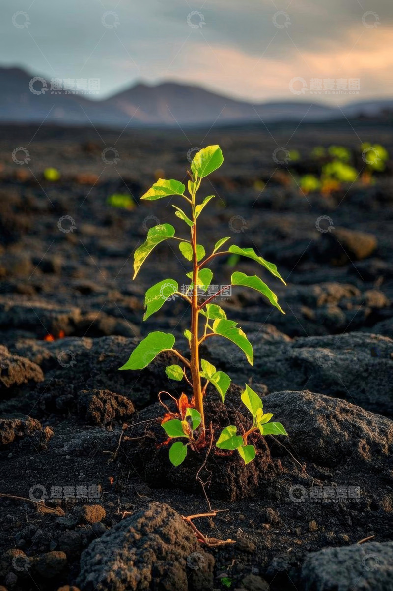 高清大图下载【趣麦麦图】黑土地上的绿色幼苗