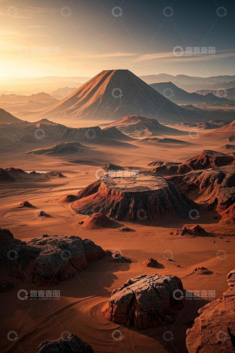 高清大图下载【趣麦麦图】壮丽沙漠景观全景