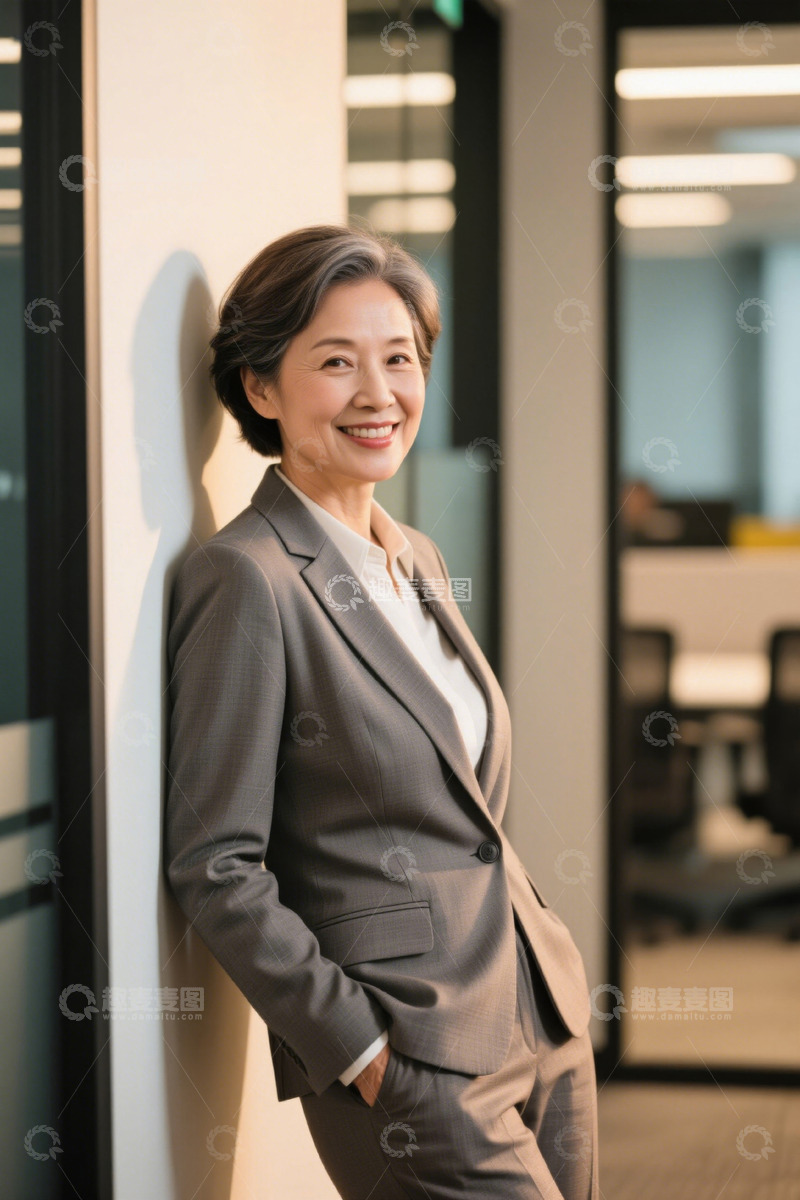 高清大图下载【趣麦麦图】职场女性自信优雅笑容迷人