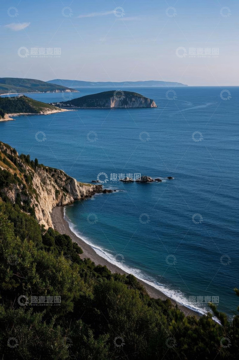 高清大图下载【趣麦麦图】海岸边风景全景