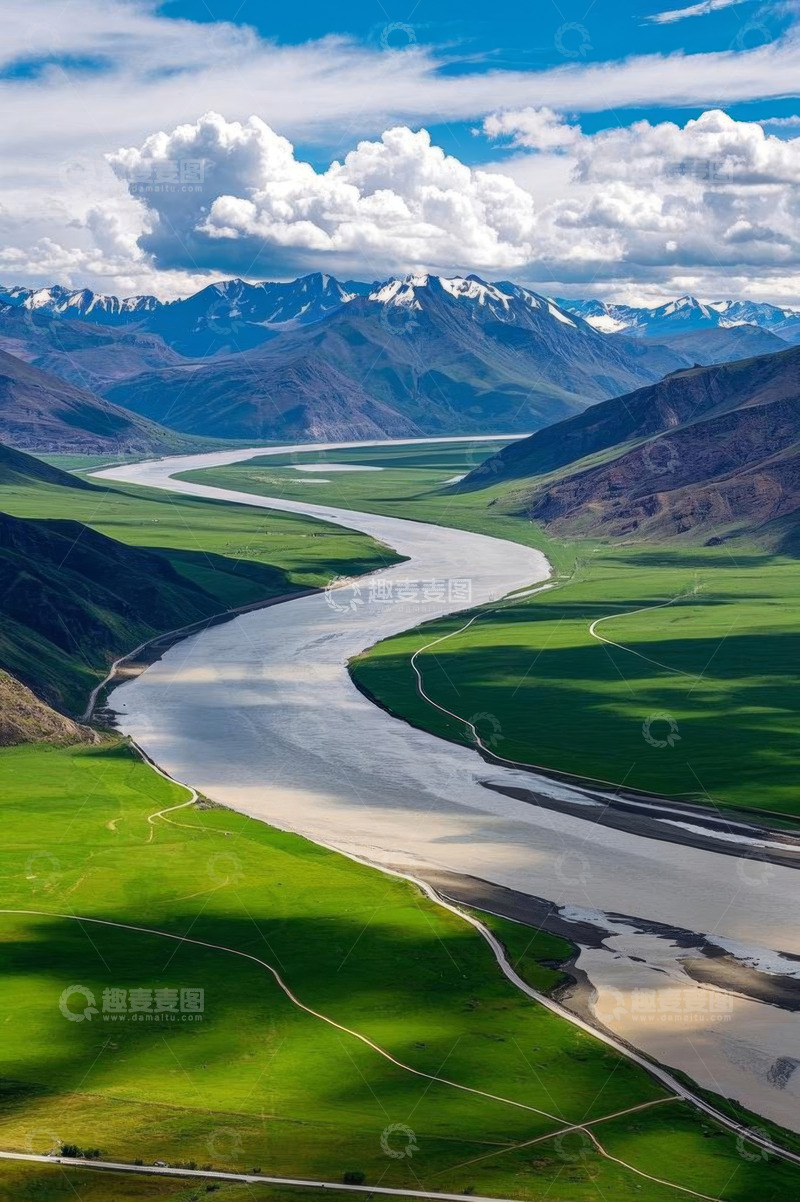 高清大图下载【趣麦麦图】山川河流自然风光航拍