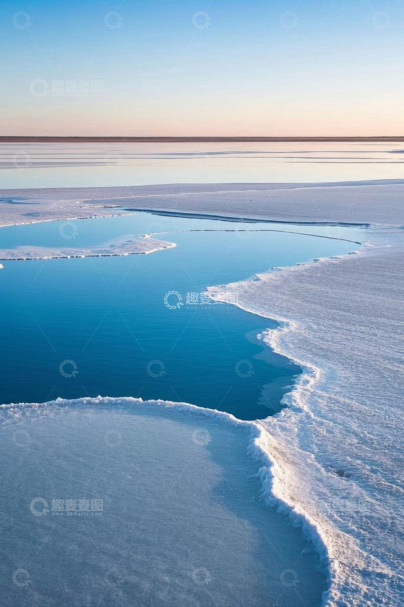 高清大图下载【趣麦麦图】广阔盐湖自然风光