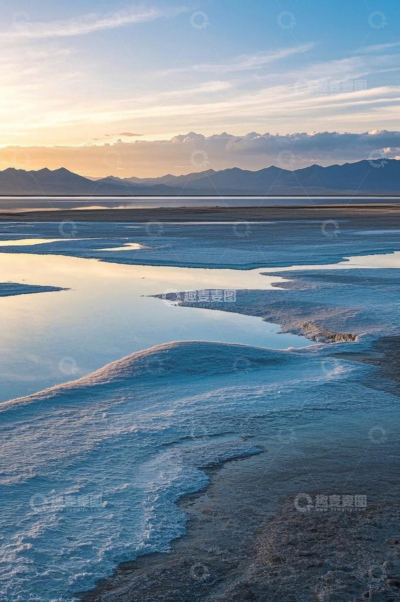 高清大图下载【趣麦麦图】盐湖自然风光全景