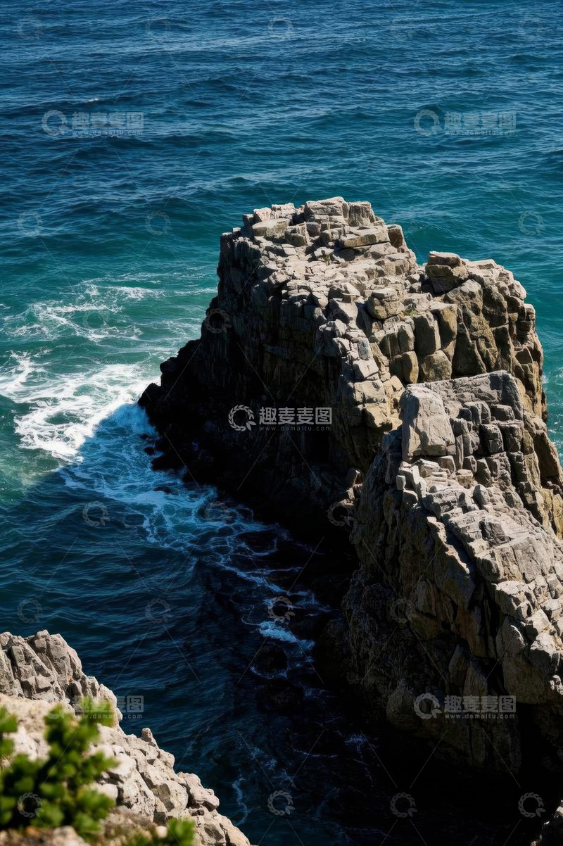 高清大图下载【趣麦麦图】海岸边岩石与海洋景观