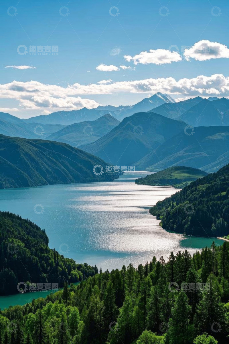 高清大图下载【趣麦麦图】高山湖泊自然风光