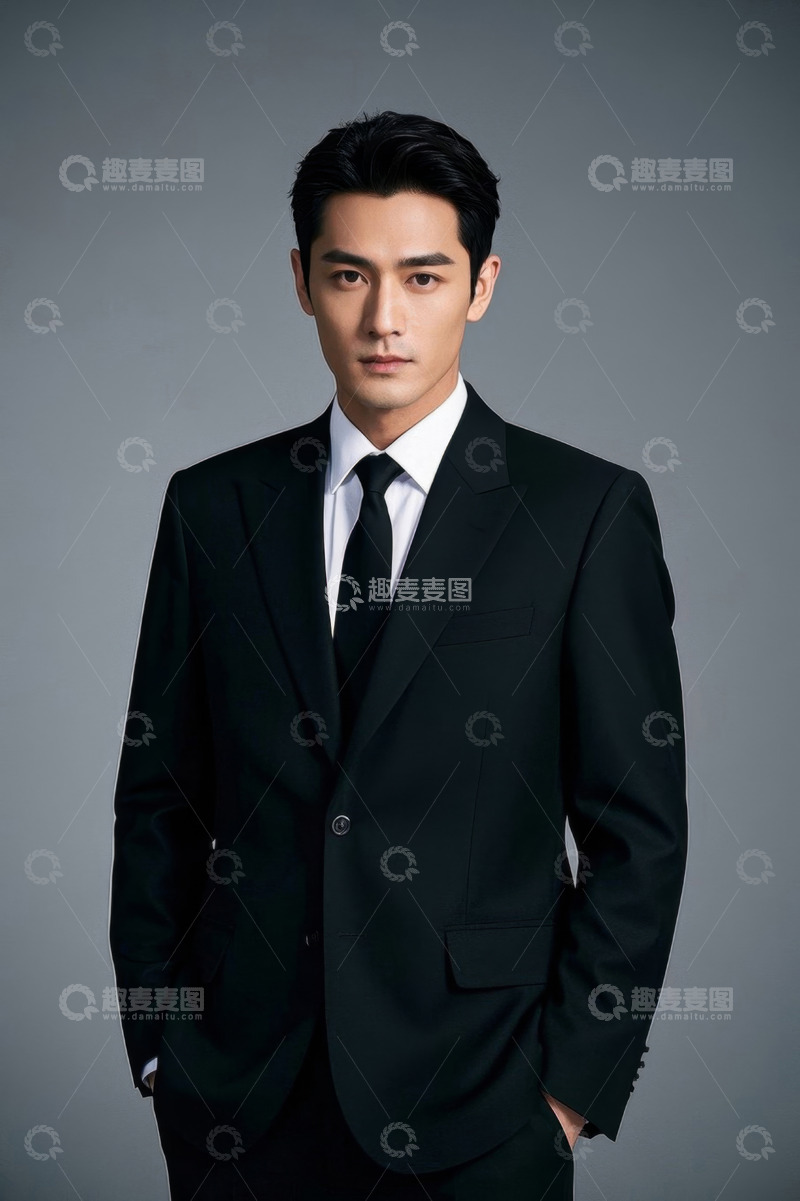 高清大图下载【趣麦麦图】西装革履男士写真帅气肖像