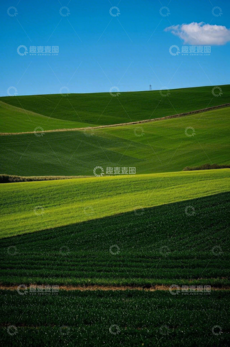 高清大图下载【趣麦麦图】绿色田野田园风光景色