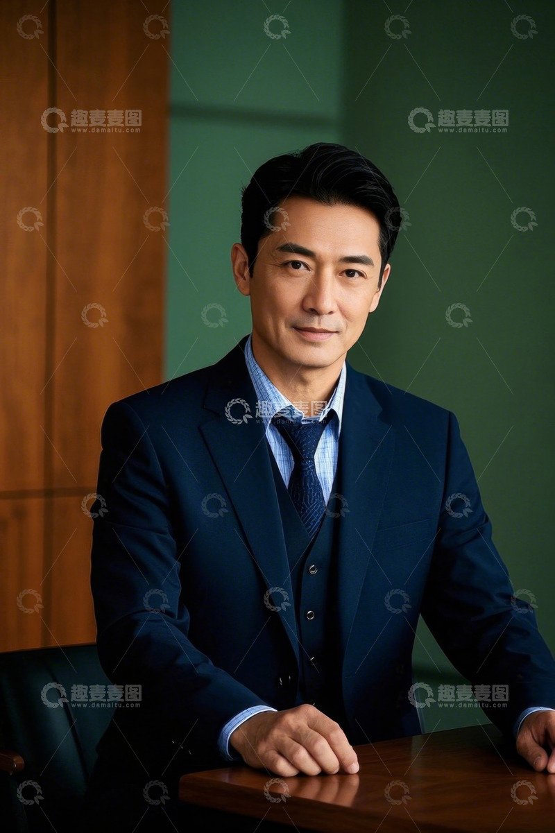 高清大图下载【趣麦麦图】西装革履男士商务肖像照