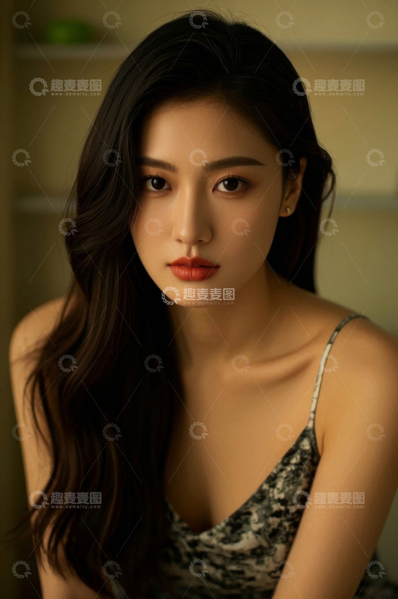 高清大图下载【趣麦麦图】美女写真温柔眼神迷人