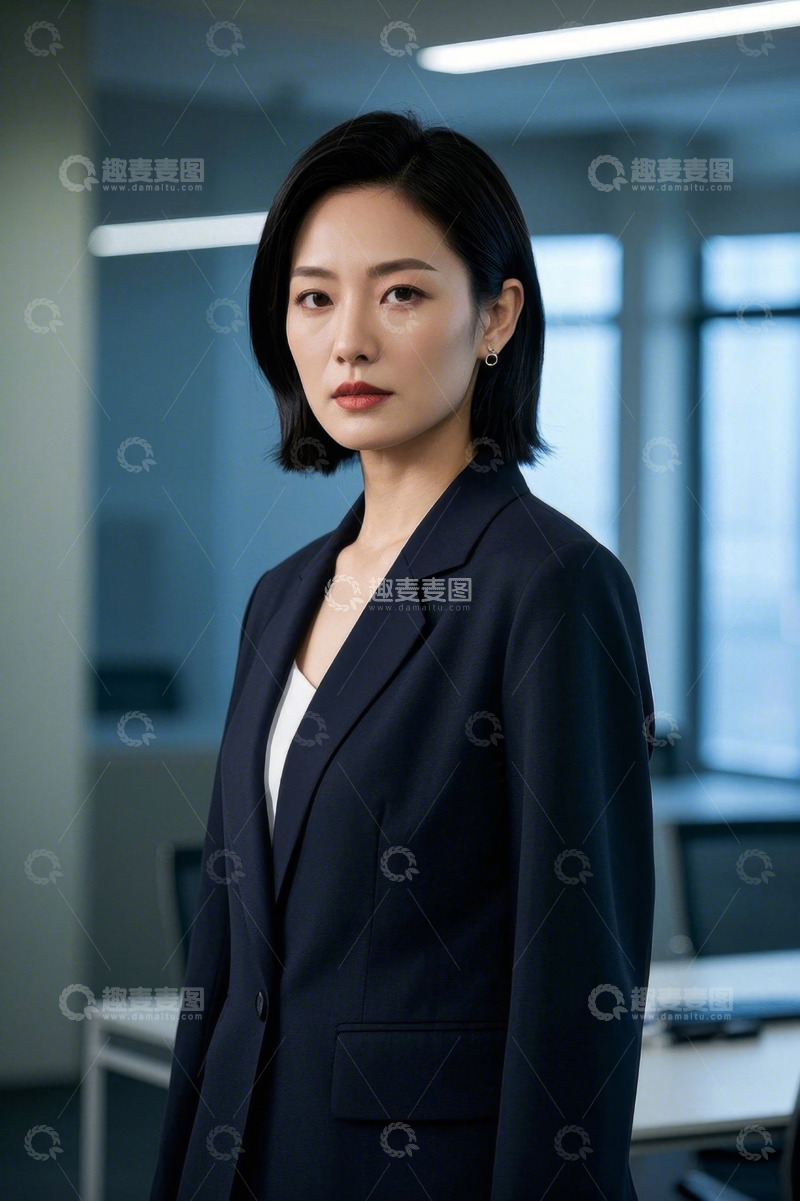 高清大图下载【趣麦麦图】职场女性自信干练职业装
