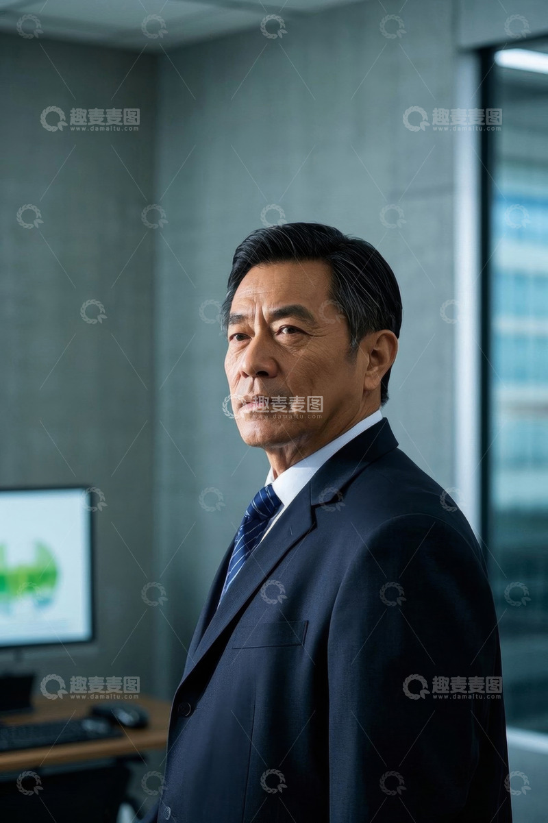高清大图下载【趣麦麦图】商务男士办公室肖像写真