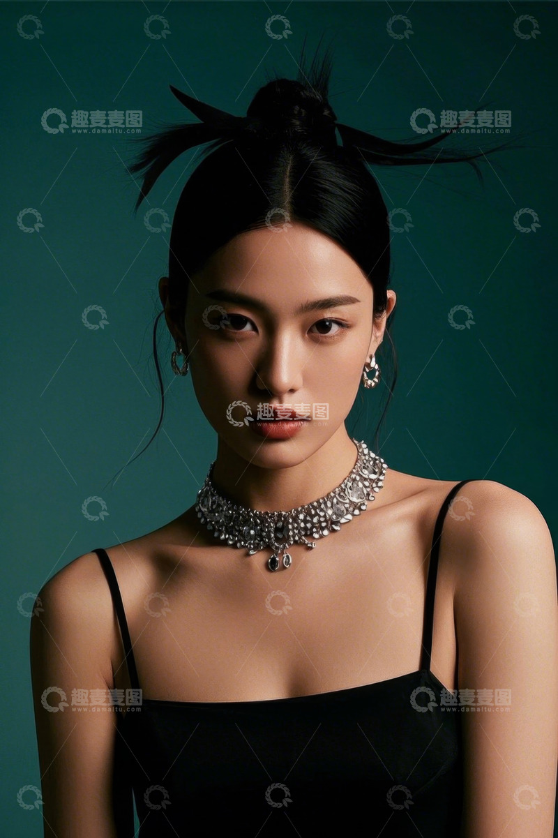 高清大图下载【趣麦麦图】时尚女性肖像精致妆容