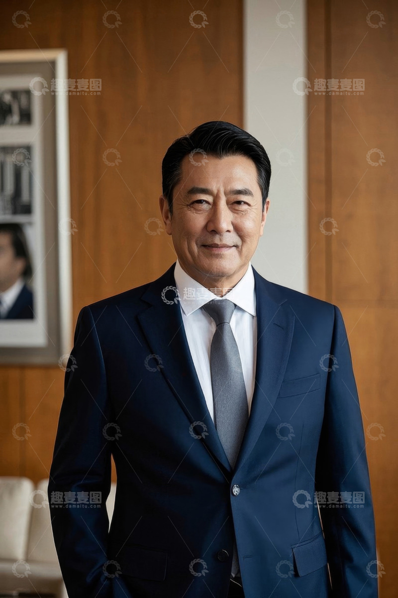 高清大图下载【趣麦麦图】西装革履中年男子商务写真