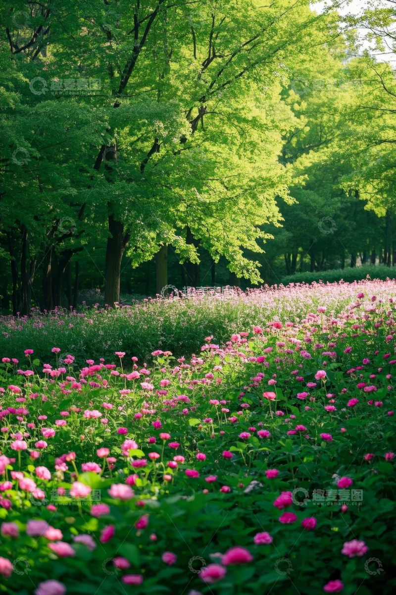 高清大图下载【趣麦麦图】繁花绿树自然风光
