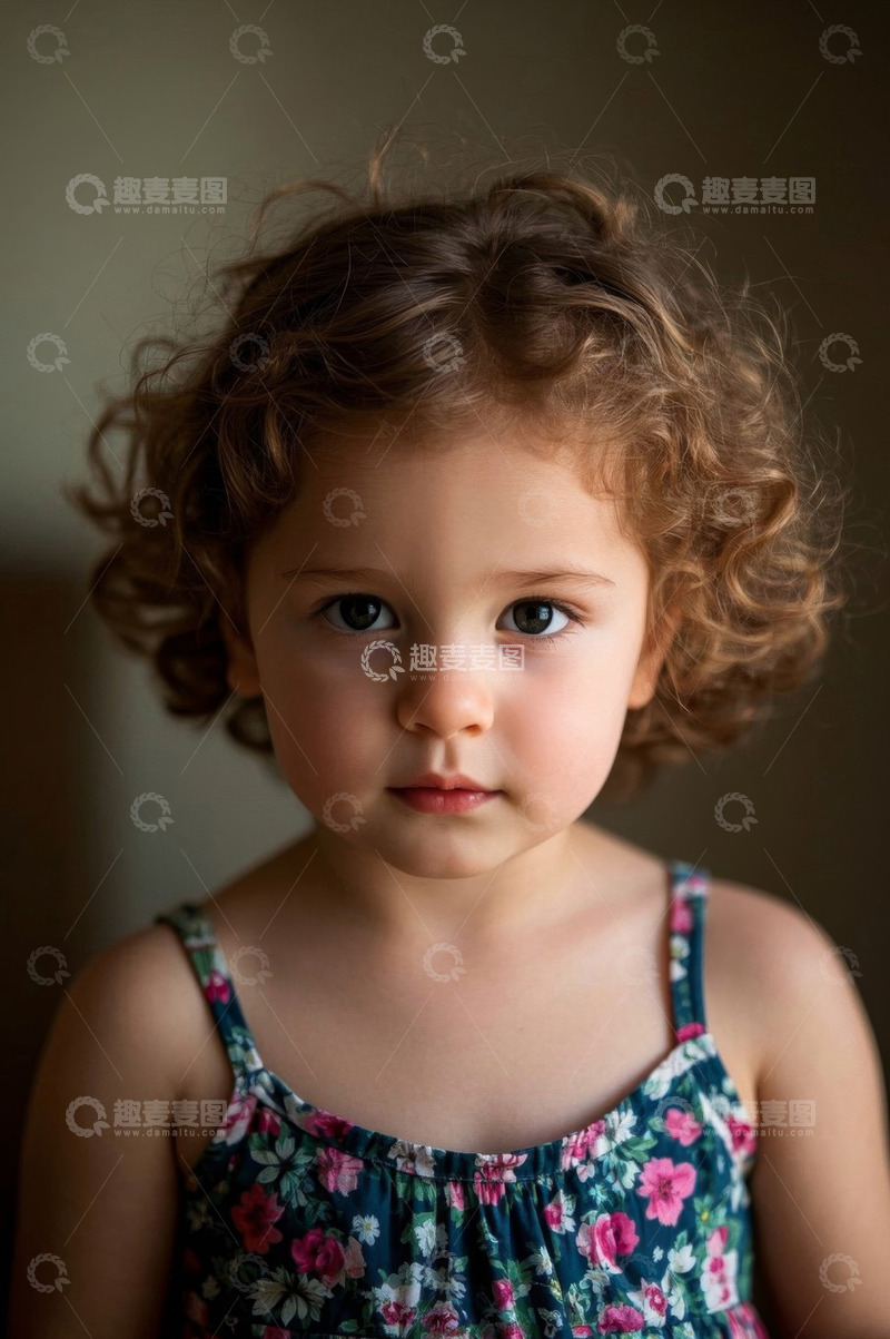 高清大图下载【趣麦麦图】可爱的小女孩肖像照片
