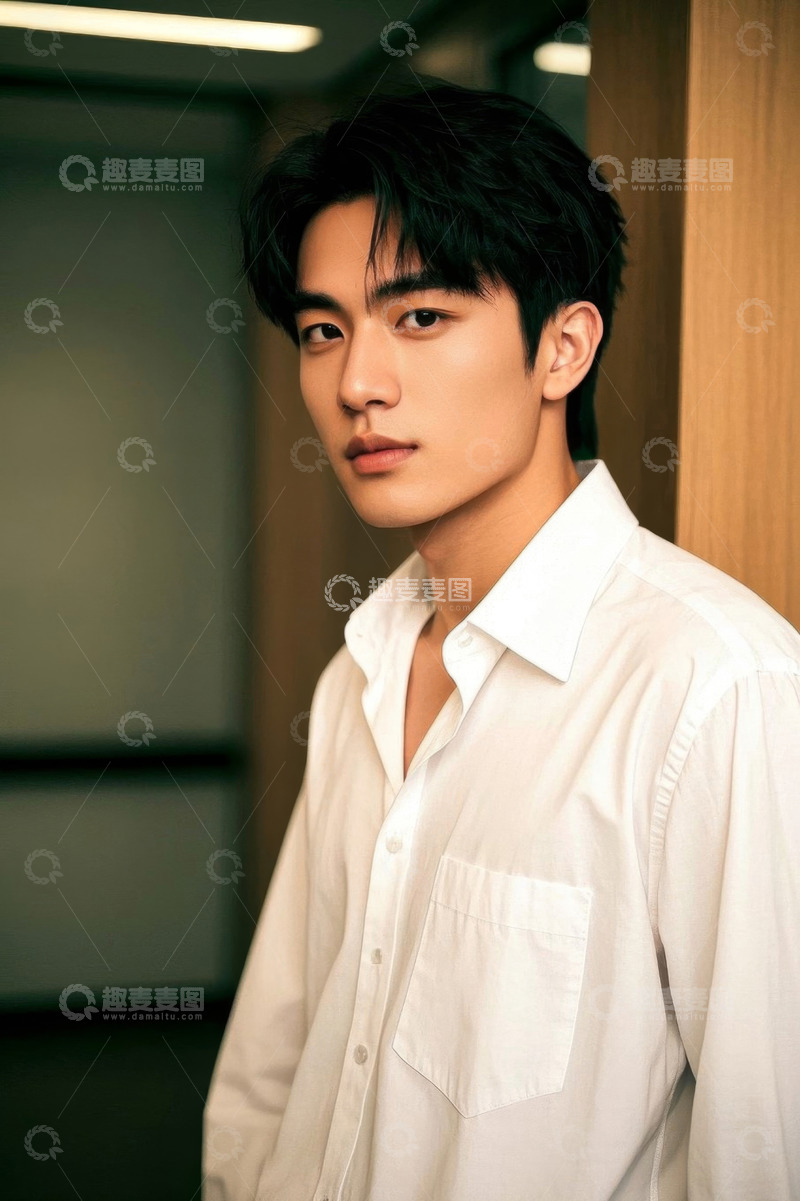 高清大图下载【趣麦麦图】帅气青年男子肖像写真