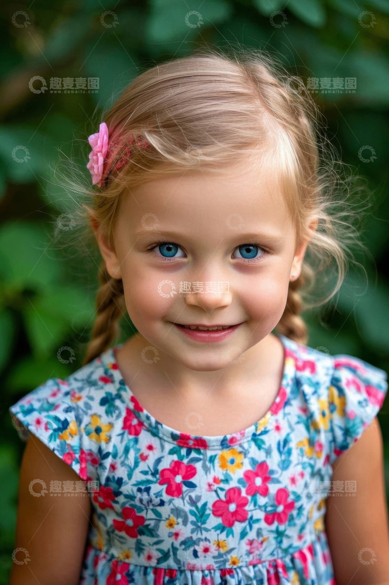 高清大图下载【趣麦麦图】可爱小女孩户外写真萌照