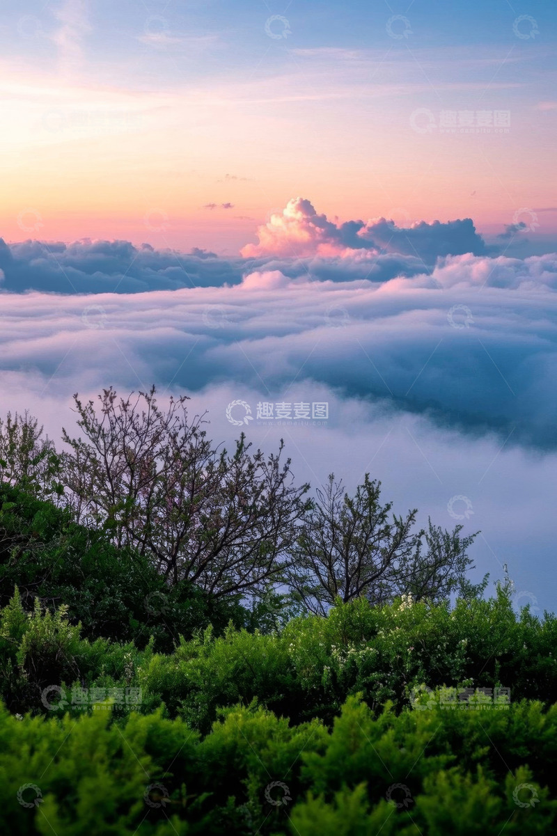 高清大图下载【趣麦麦图】云海之上的日出自然景观