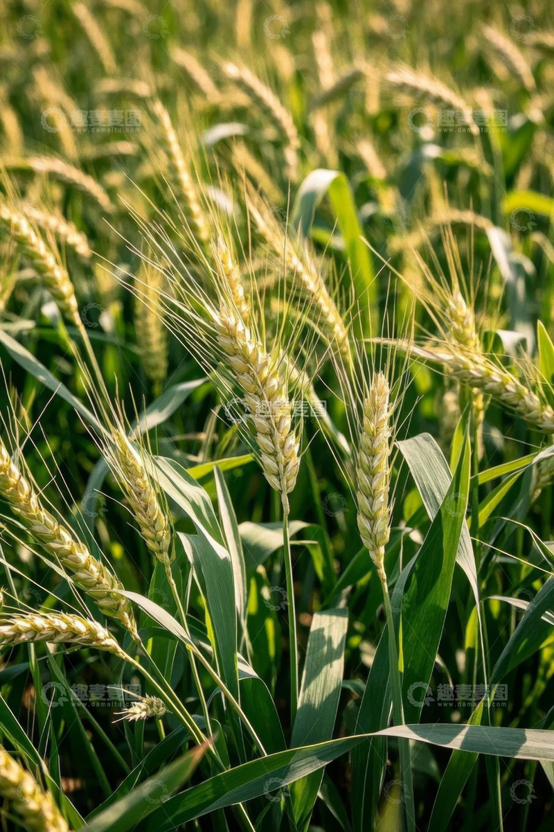 高清大图下载【趣麦麦图】麦田里成熟的小麦特写